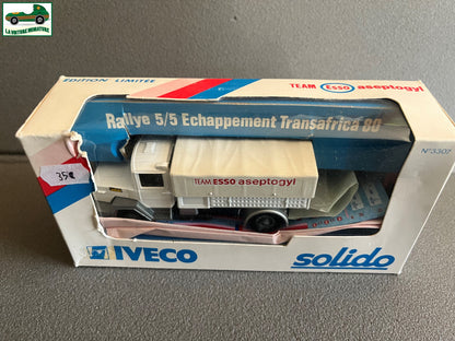 Voiture miniature camion Iveco Rallye team Esso Solido 1/50