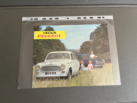 Ancien Dépliant Brochure Documentation Automobile Peugeot 403