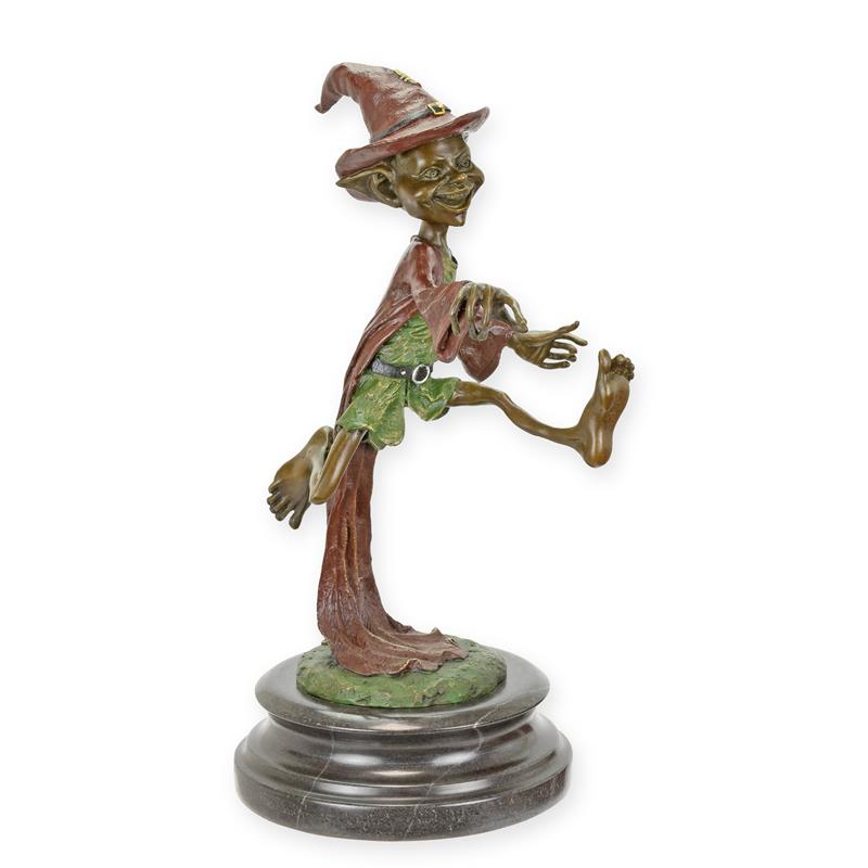 STATUE MODERNE SCULPTURE BRONZE GOBELIN