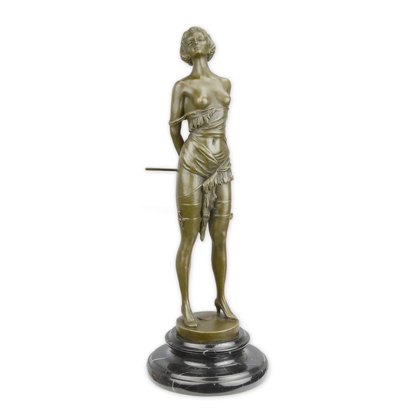 STATUE MODERNE SCULPTURE BRONZE LA CRABE À RONDELLE