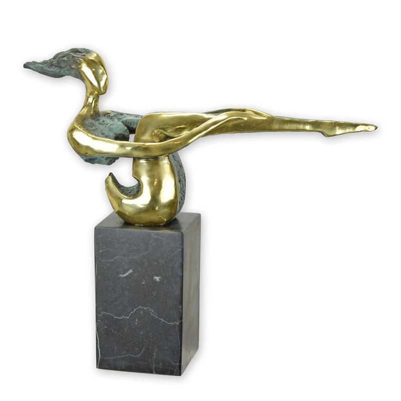 STATUE MODERNE SCULPTURE MODERNISTE BRONZE UN NU FEMININ