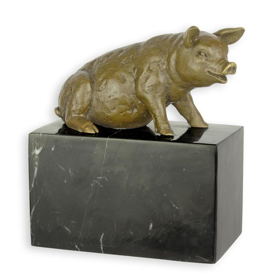 STATUE MODERNE SCULPTURE BRONZE COCHON ASSIS