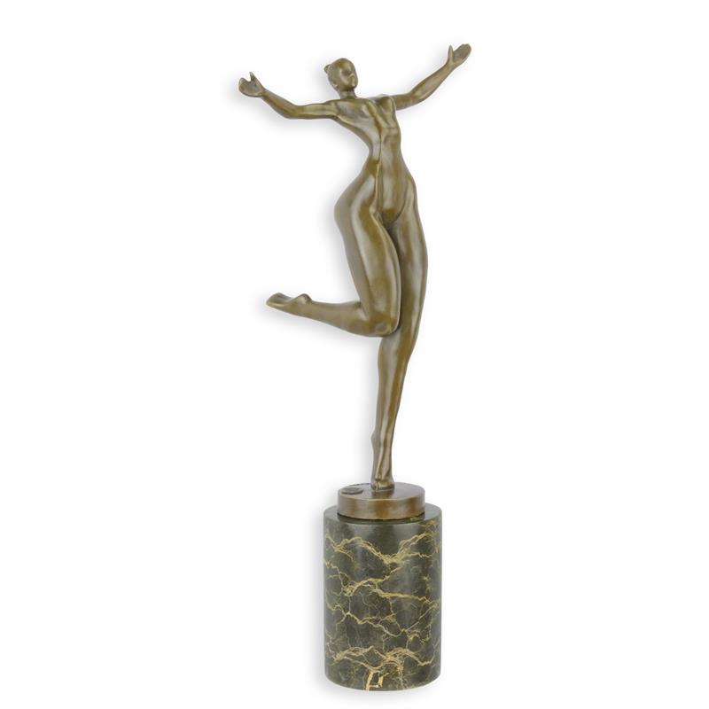 STATUE MODERNE SCULPTURE MODERNISTE BRONZE UN NU FEMININ
