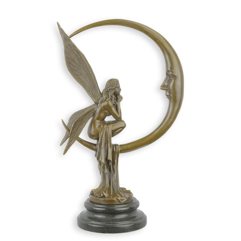 STATUE MODERNE SCULPTURE BRONZE DE LA FEE