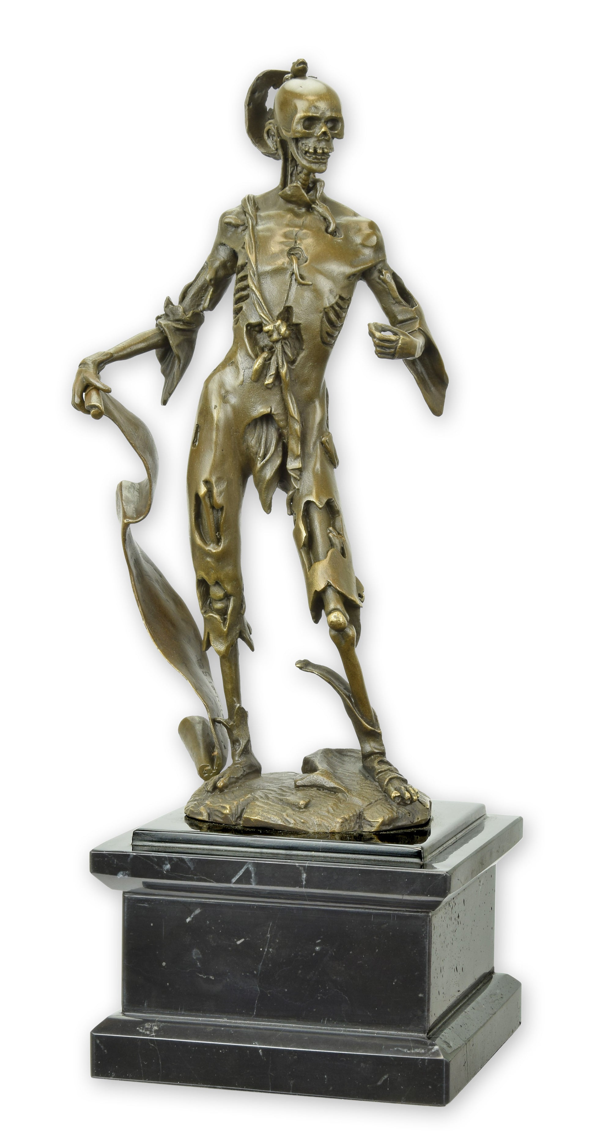 STATUE MODERNE SCULPTURE BRONZE DE MEMTO MORI