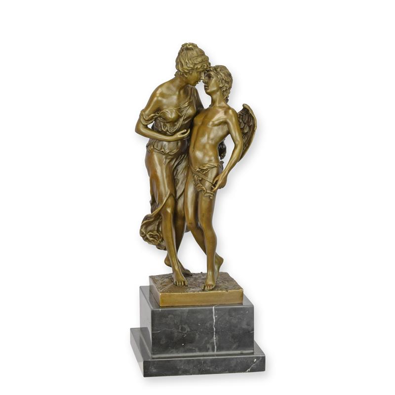 STATUE MODERNE SCULPTURE BRONZE LE SECRET