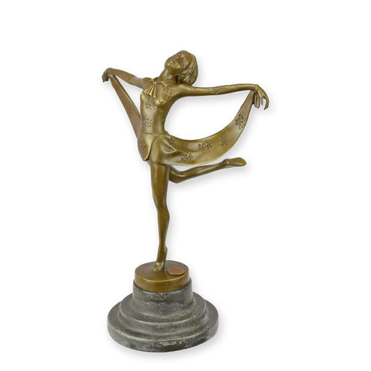 STATUE MODERNE SCULPTURE BRONZE DANSEUSE