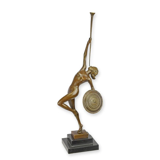 STATUE MODERNE SCULPTURE BRONZE APPELEE JERICHO