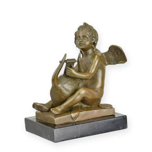 STATUE MODERNE SCULPTURE BRONZE ANGE ASSIS
