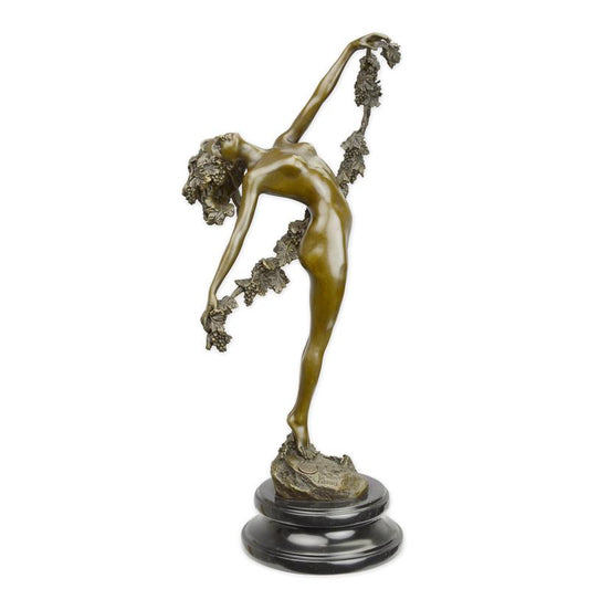 STATUE MODERNE SCULPTURE BRONZE  LA VIGNE