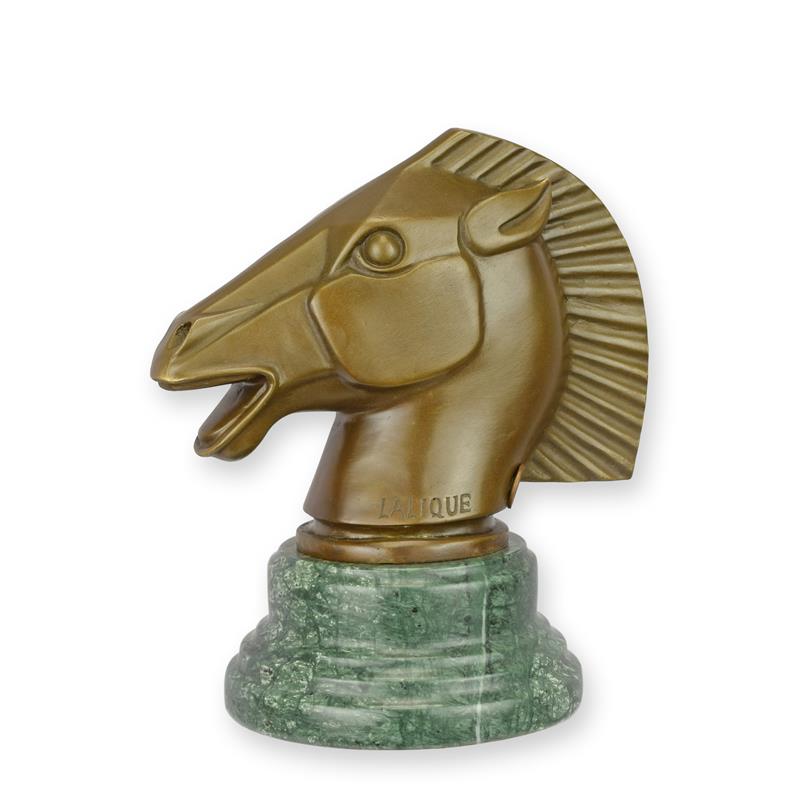 STATUE MODERNE SCULPTURE BRONZE TETE DE CHEVAL