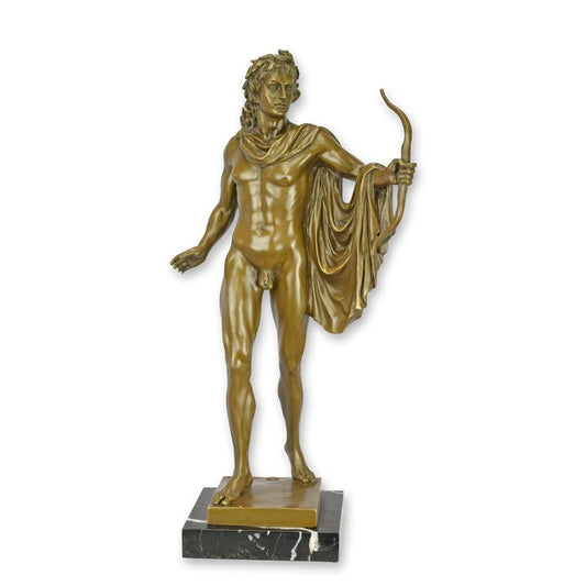 STATUE MODERNE SCULPTURE BRONZE D'APOLLON BELVEDERE