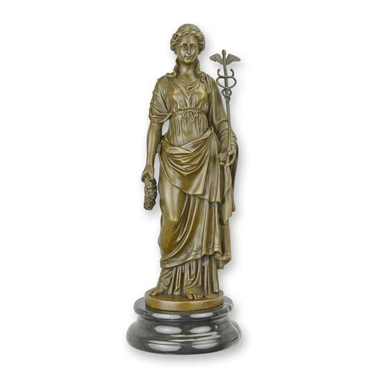 STATUE MODERNE SCULPTURE BRONZE D'ATHÉNA