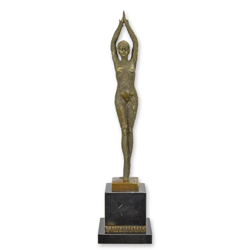 STATUE MODERNE SCULPTURE BRONZE ETOILE DE MER