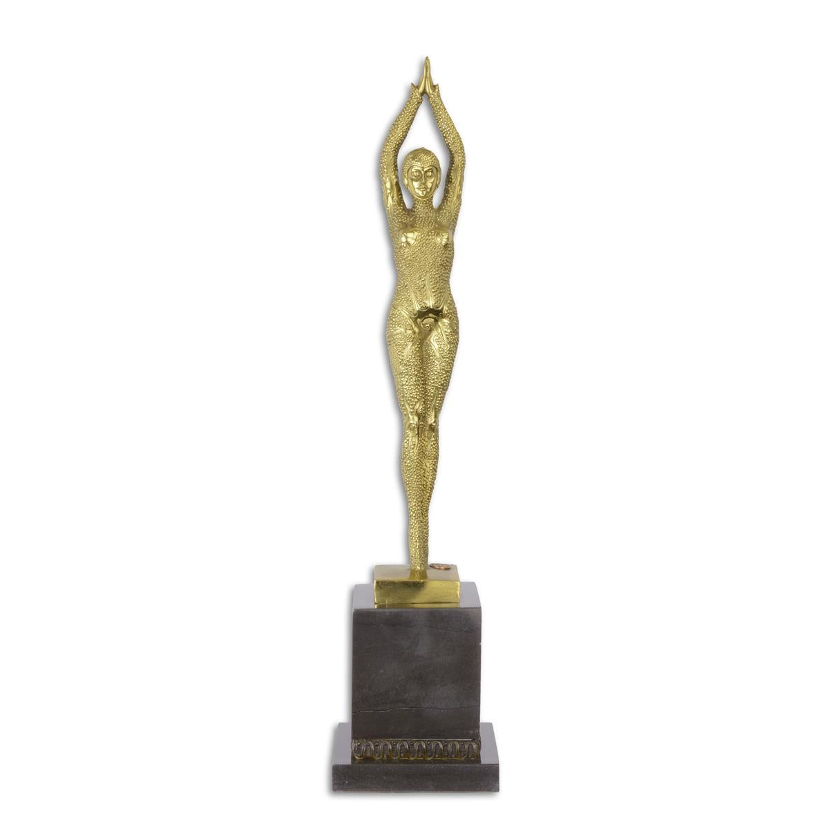STATUE MODERNE SCULPTURE BRONZE POLI ETOILE DE MER