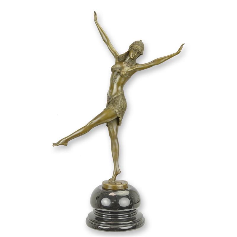 STATUE MODERNE SCULPTURE BRONZE DE LA DANSEUSE DE PALMYRE