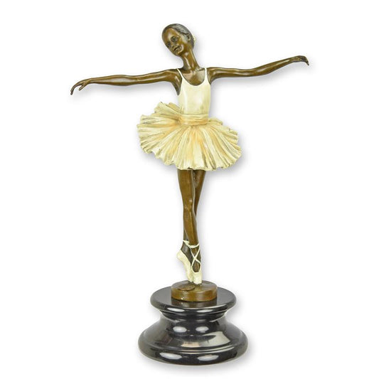STATUE MODERNE SCULPTURE BRONZE BALLERINE