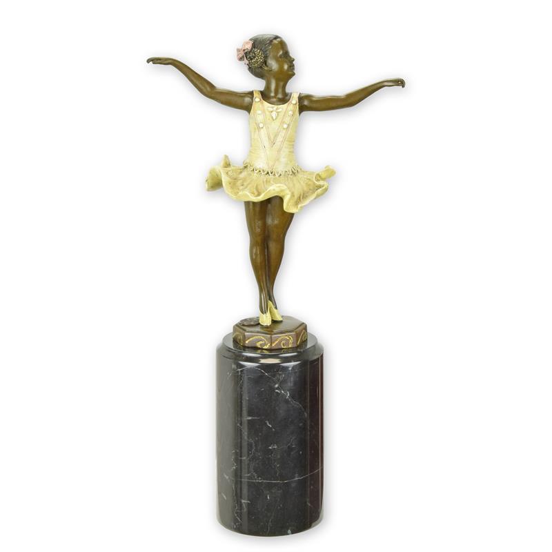 STATUE MODERNE SCULPTURE BRONZE BALLERINE