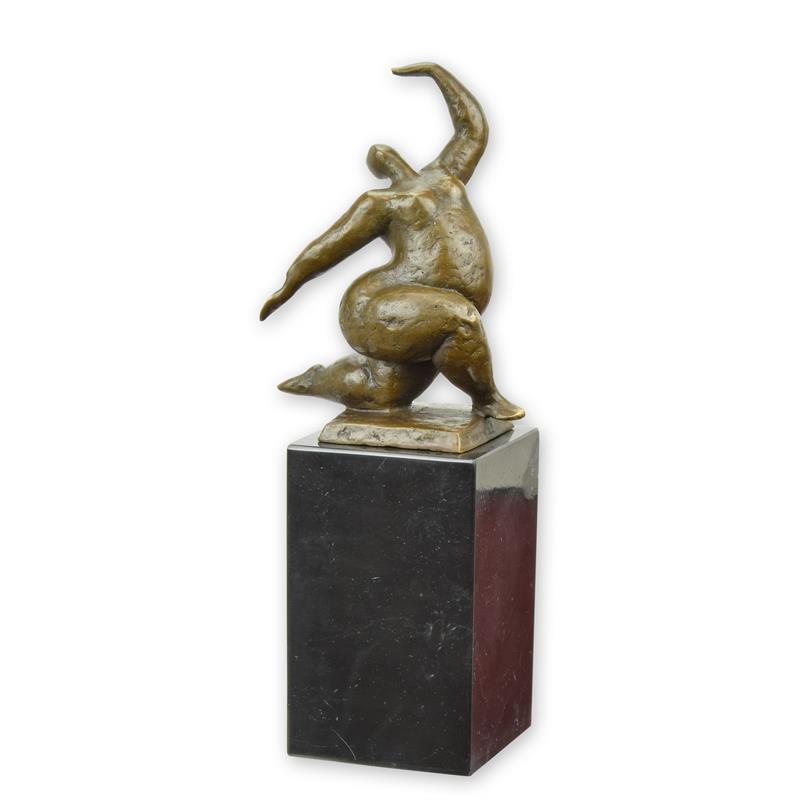 STATUE MODERNE SCULPTURE MODERNISTE BRONZE UN NU FEMININ