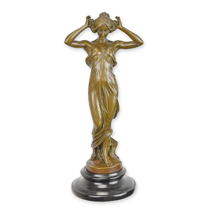STATUE MODERNE SCULPTURE BRONZE DE LA NYMPHE DE LA VALLEE
