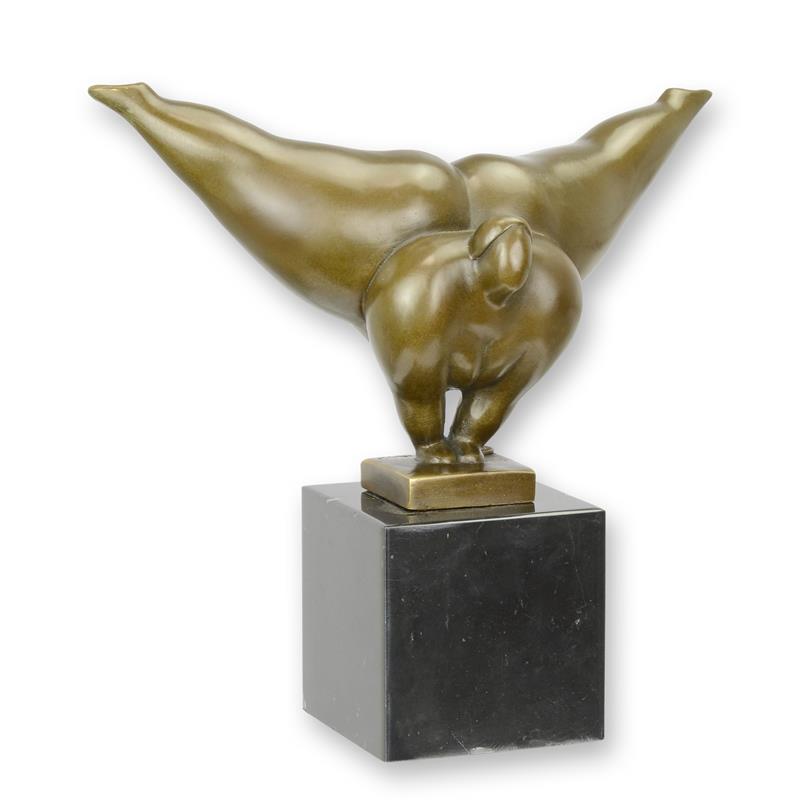 STATUE MODERNE SCULPTURE MODERNISTE BRONZE DANSEUSE