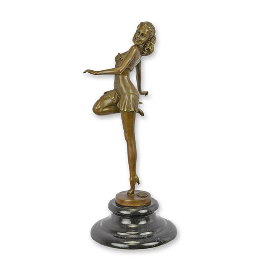 STATUE MODERNE SCULPTURE BRONZE DANSEUSE