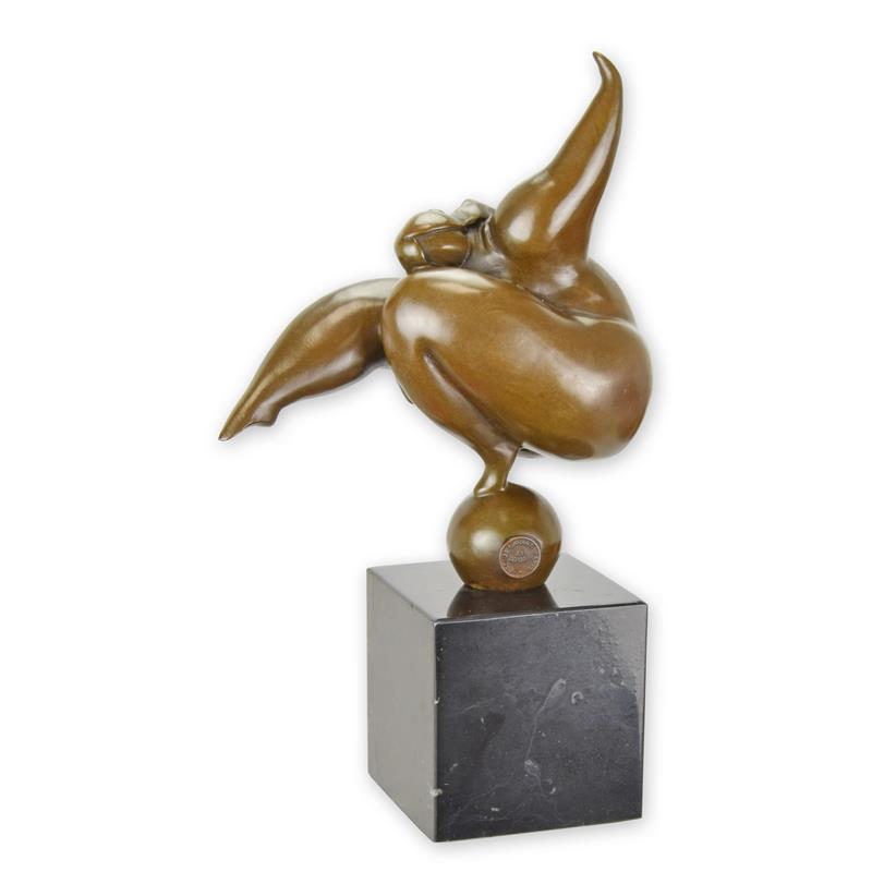 STATUE MODERNE SCULPTURE MODERNISTE BRONZE UN NU DANSANT