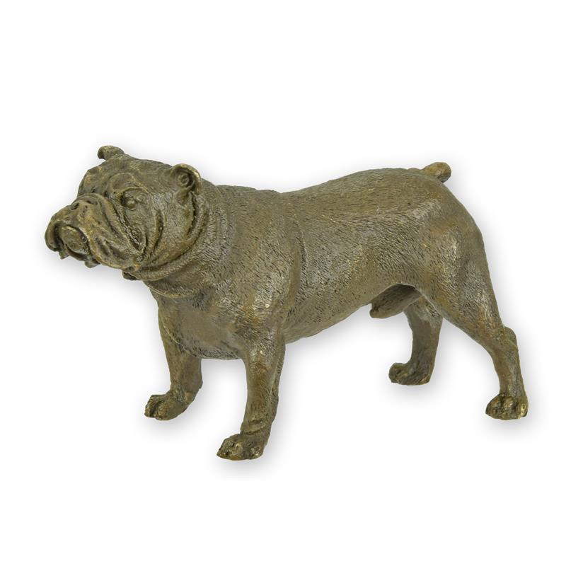 STATUE MODERNE SCULPTURE BRONZE BOULEDOGUE ANGLAIS