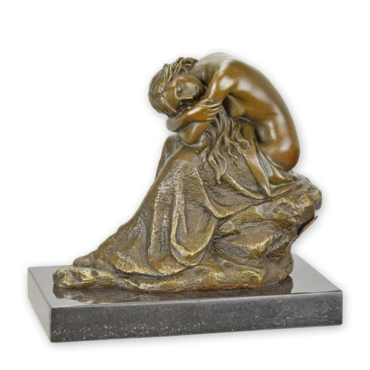 STATUE MODERNE SCULPTURE BRONZE BEAUTE À GOUX