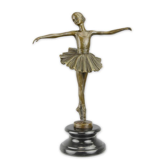STATUE MODERNE SCULPTURE BRONZE BALLERINE