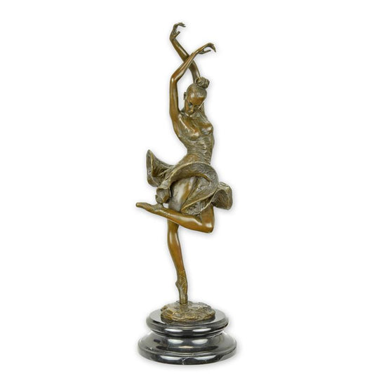 STATUE MODERNE SCULPTURE BRONZE BALLERINE