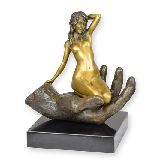 STATUE MODERNE SCULPTURE BRONZE D'IPHIGIA