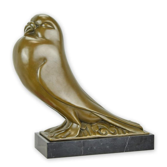 STATUE MODERNE SCULPTURE BRONZE ART DECO UN PIGEON