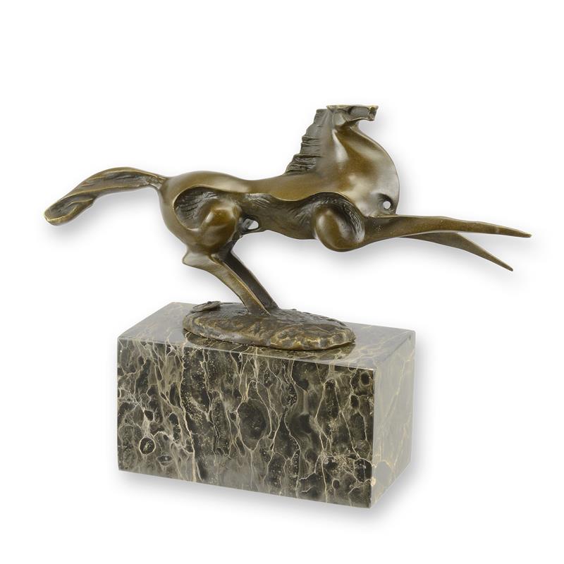 STATUE MODERNE SCULPTURE MODERNISTE BRONZE UN CHEVAL CABILLE