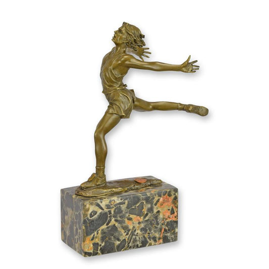 STATUE MODERNE SCULPTURE BRONZE APPELE LA FINITION