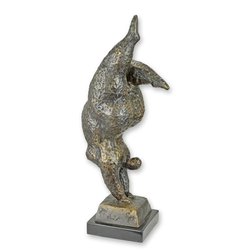 STATUE MODERNE SCULPTURE MODERNISTE BRONZE DANSEUSE NUE