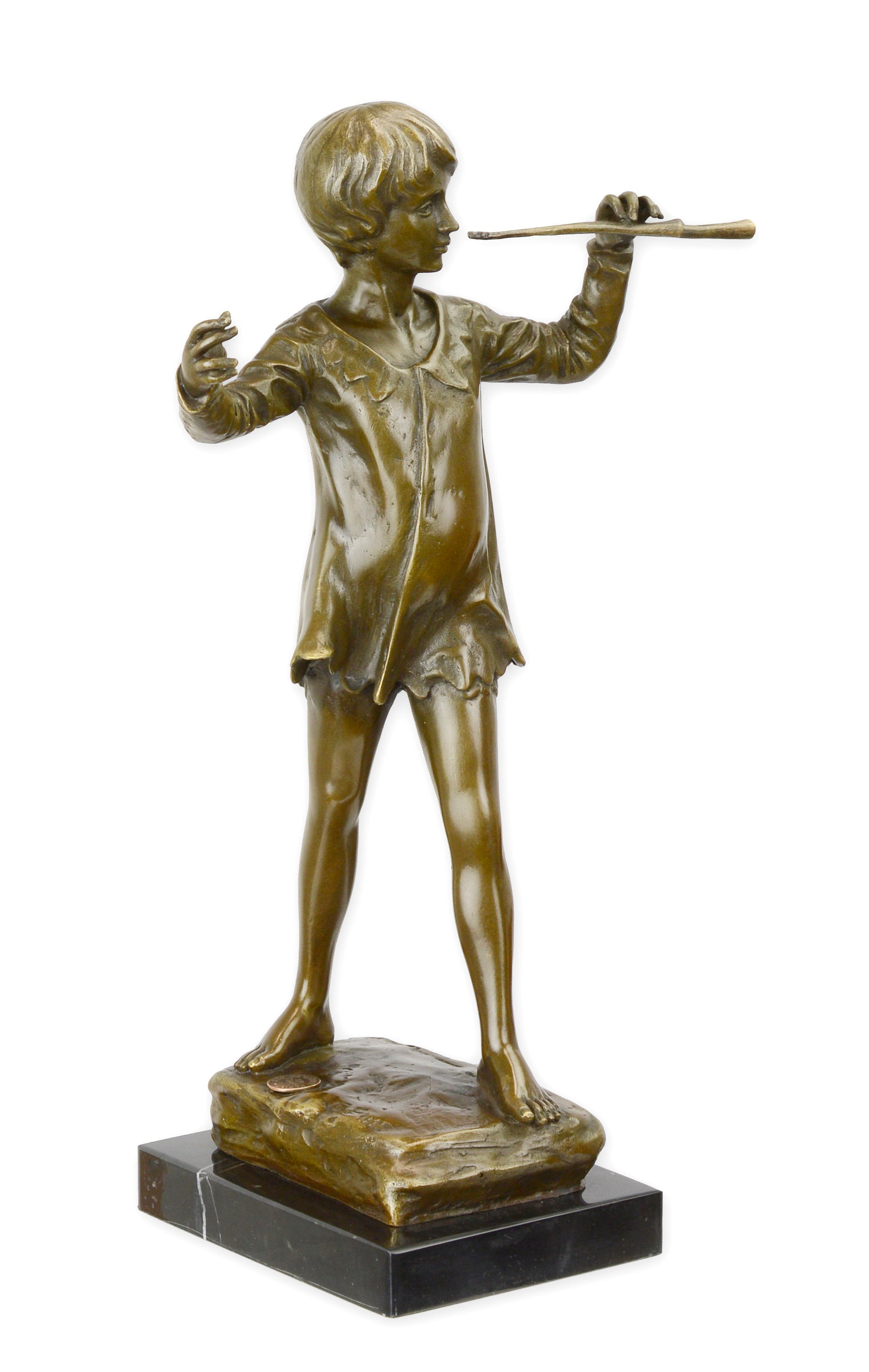 STATUE MODERNE SCULPTURE BRONZE DE PETER PAN