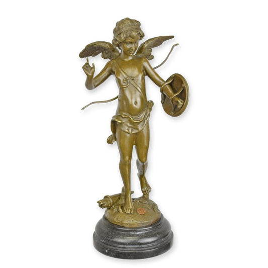 STATUE MODERNE SCULPTURE BRONZE APPELEE ALERTE