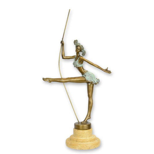 STATUE MODERNE SCULPTURE BRONZE BALLERINE