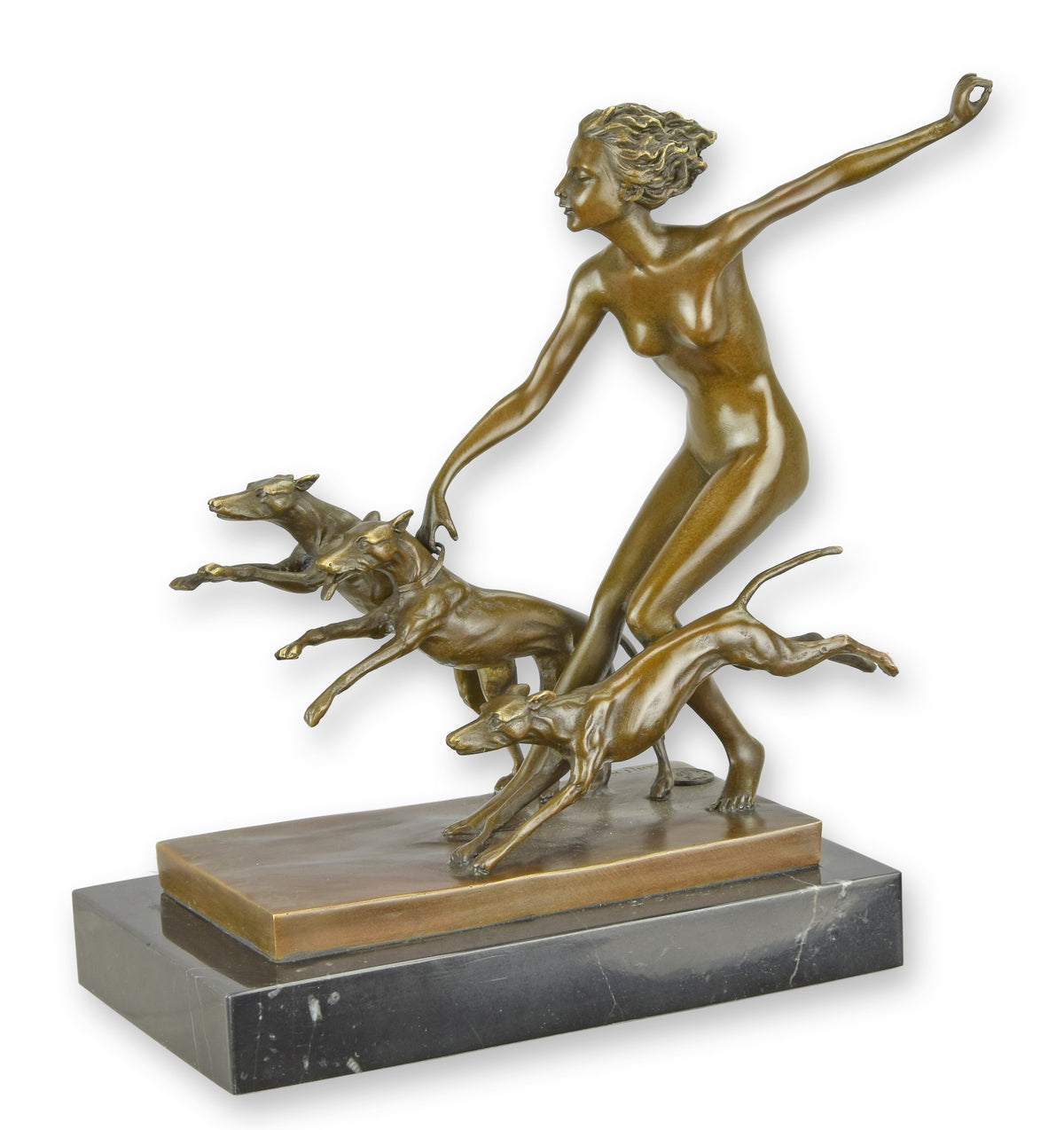 STATUE MODERNE SCULPTURE BRONZE  FÊTES DE PRINTEMPS