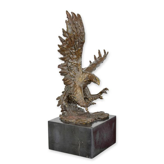 STATUE MODERNE SCULPTURE BRONZE AIGLE